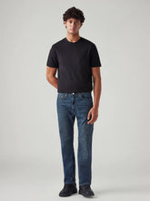 Men's 505 Blue Straight Fit Mid Rise Jeans