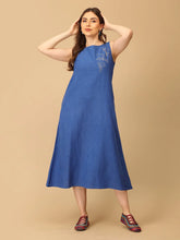 Sass in Sapphire Embroidered Women's Dress