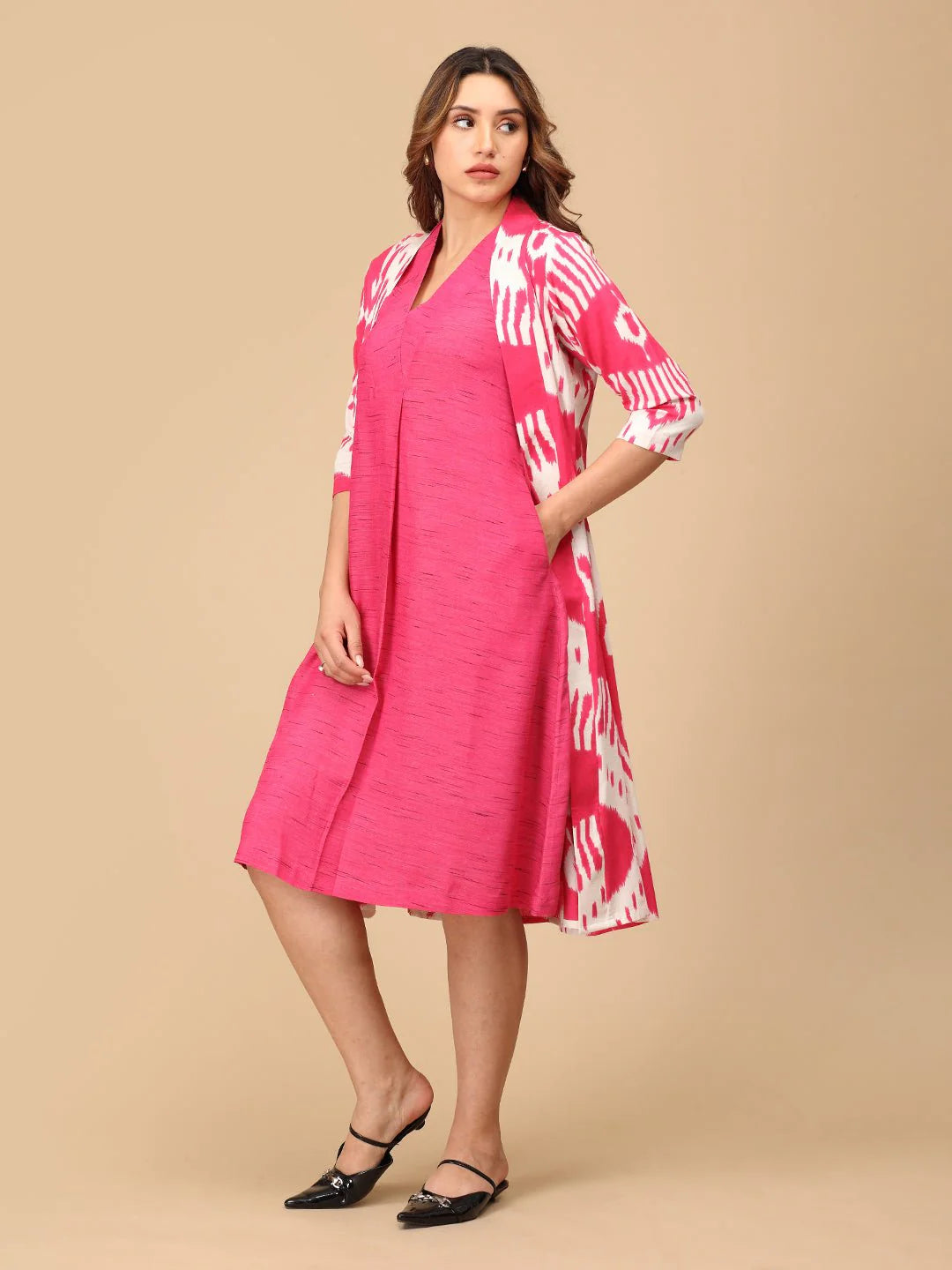 Fired Up Fuschia Women's Shacket Dress